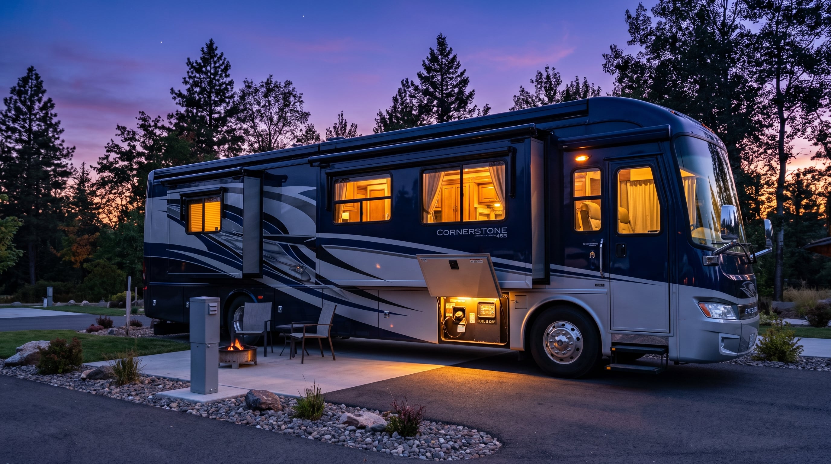 Diesel Pusher Fuel Security: Protecting a Class A Diesel’s Fill Points