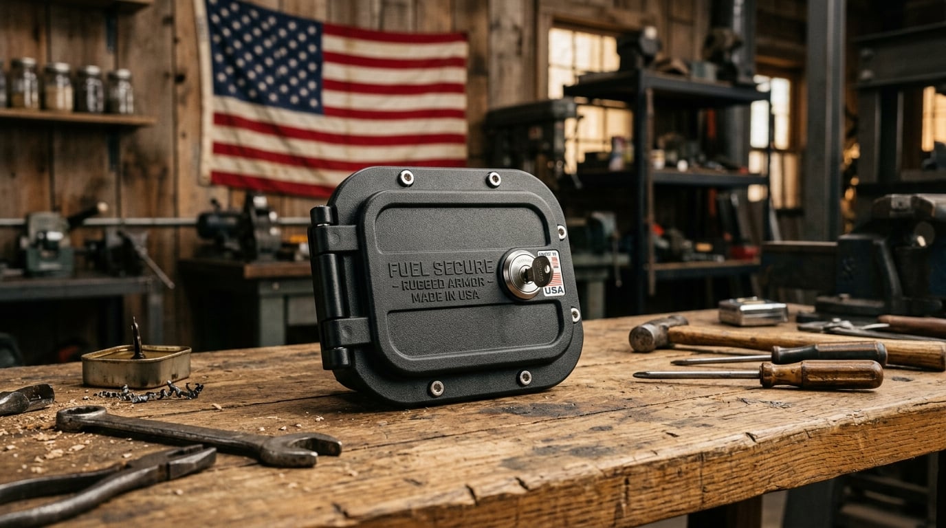 Is There a Made-in-USA Locking Fuel Door for Motorhomes?