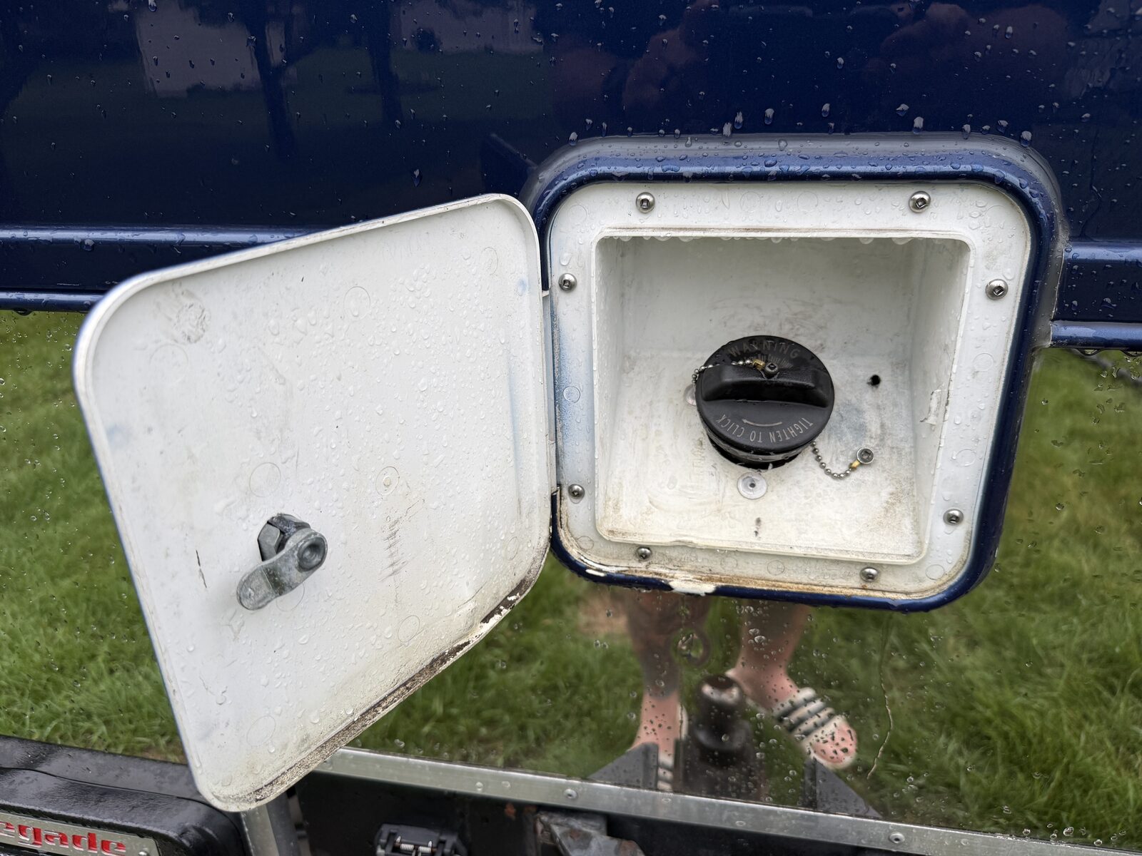 How to Replace a Broken Factory RV Fuel Door